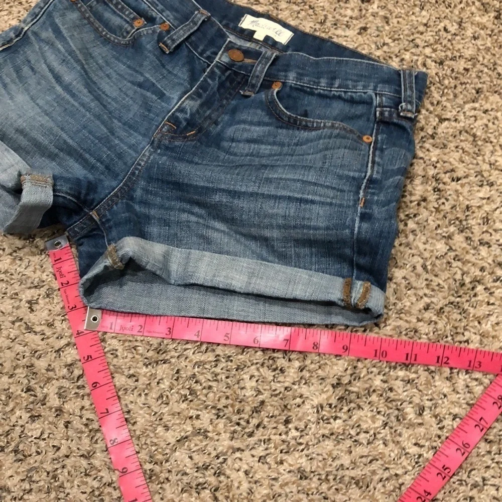 Madewell High Rise Shorts Size 26 Glenoaks Dark Blue Denim